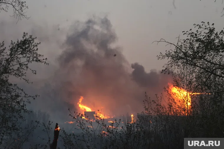 Высокая пожароопасность наблюдается в Курганской области