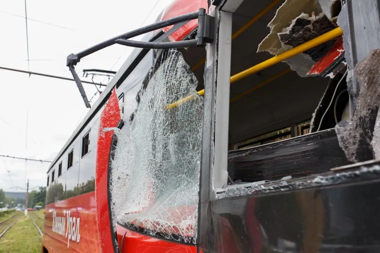 Авария трамваев в городе Златоуст. Златоуст