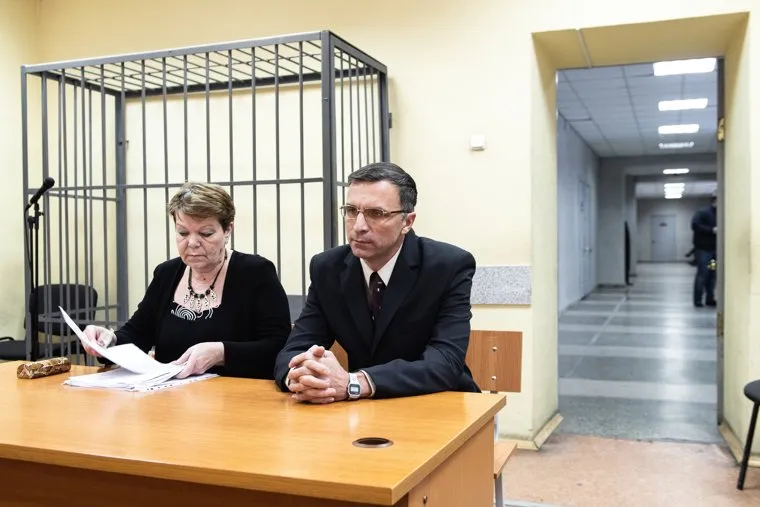 Судебное заседание по делу Владимира Васильева в Ленинском районном суде. Екатеринбург