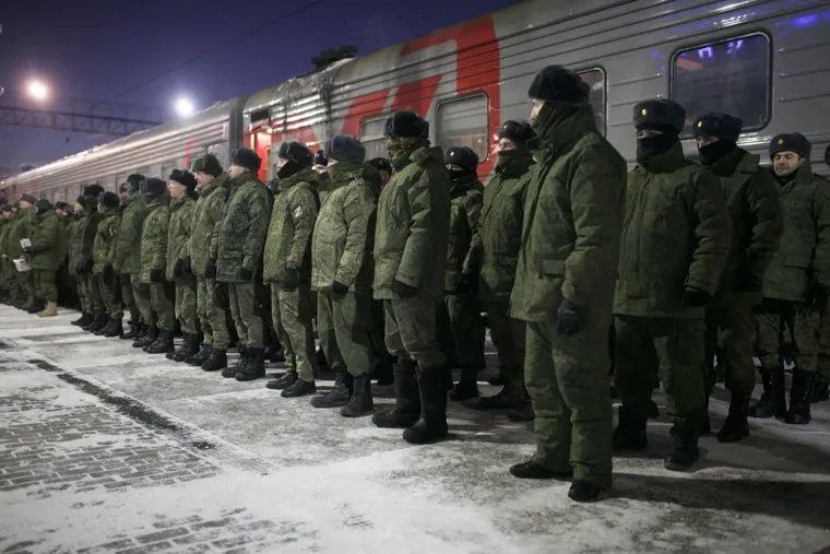 Отправка мобилизованных. Тюмень