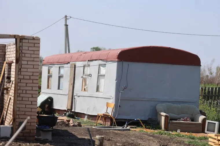 Микрорайон Смолино после пожара. Курган