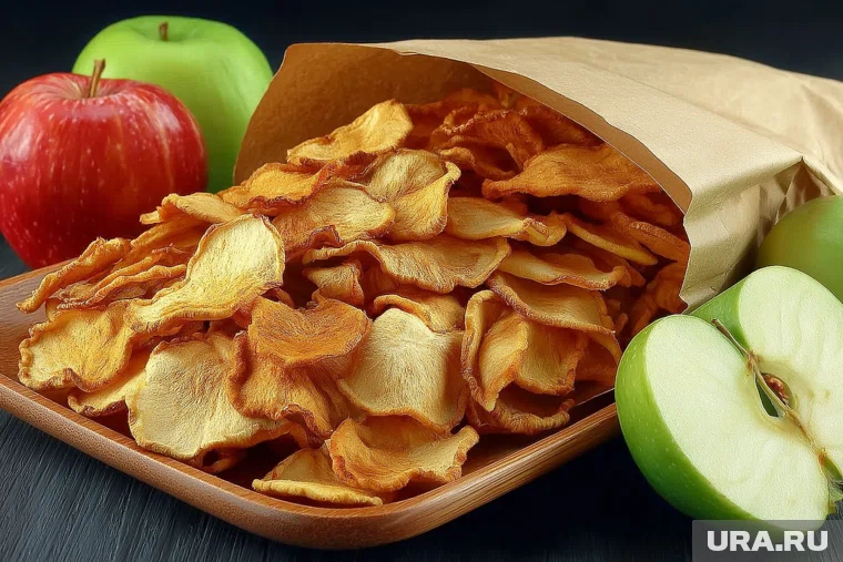 Яблочные чипсы помогут заменить вредные перекусы