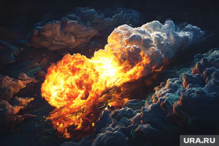 В Новосибирске взорвался автомобиль, проезжая около подъезда