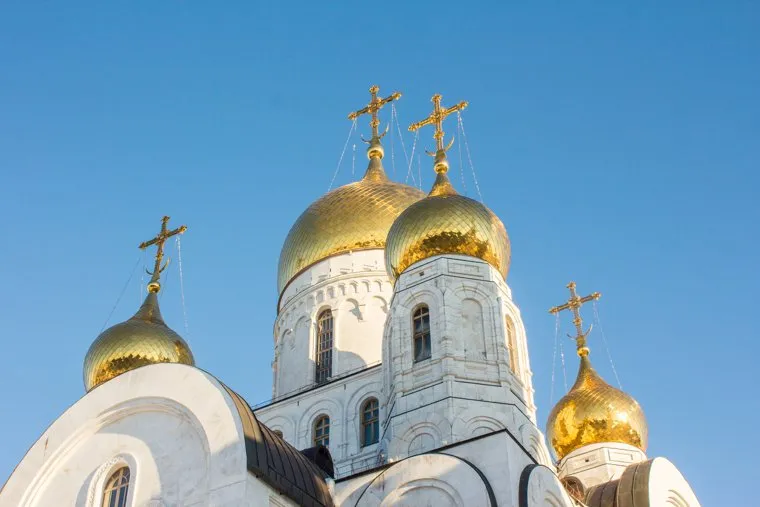 Храм Воскресения Христова. Ханты-Мансийск., храм, церковь, вера, христианство, купола, православие, религия