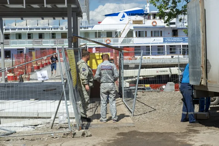 Речной транспорт на реке Кама. Пермь