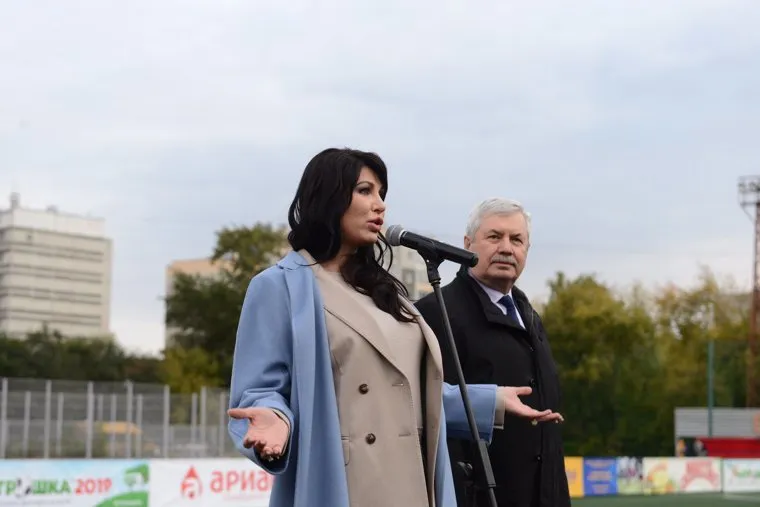 Ирина Текслер на фестивале детского дворового футбола Метрошка. Челябинск