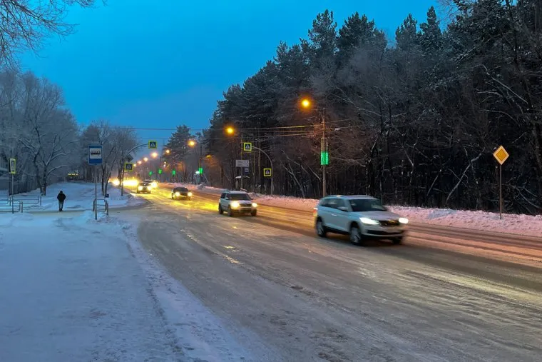 Мороз, зима. Челябинск