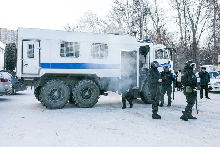 Несанкционированная оппозиционная акция. Тюмень