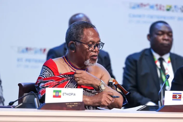 Пленарная сессия саммита "Россия-Африка". Санкт-Петербург