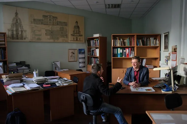 Интервью с архитектором Михаилом Голобородским - автор проекта эскиза Собора Святой Екатерины. Екатеринбург, голобородский михаил