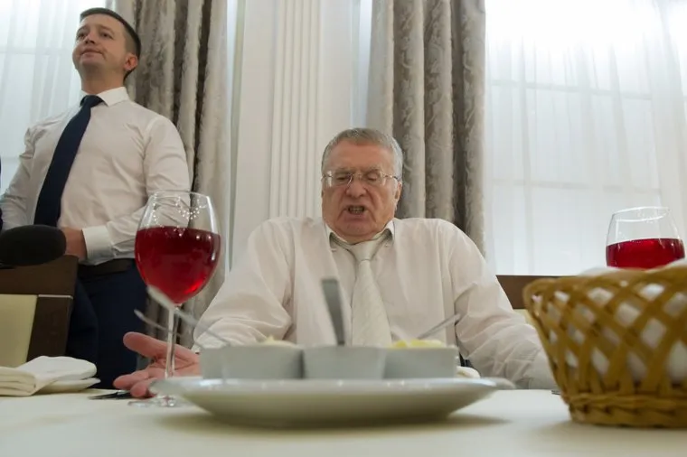 Кандидат в президенты России Владимир Жириновский в Екатеринбурге