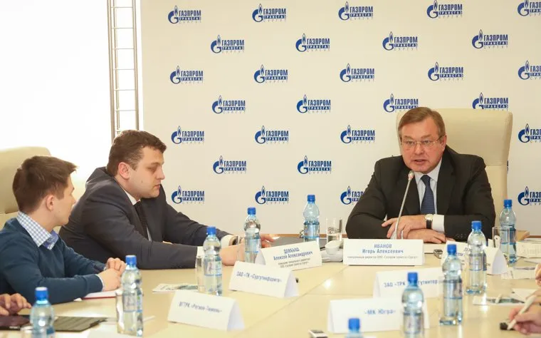 Пресс-конференция Игоря Иванова, директора ООО "Газпром трансгаз Сургут", газпром, иванов игорь, довбыш алексей