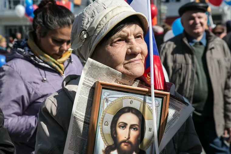 Первомайская демонстрация. Тюмень