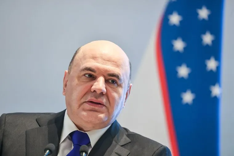 Михаил Мишустин на Узбекско-Российском экономическом форуме в Самарканде. Самарканд, Узбекистан