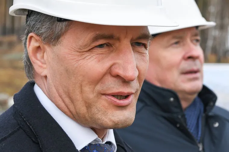 Торжественная закладка здания для спортивного комплекса Калининец. Екатеринбург