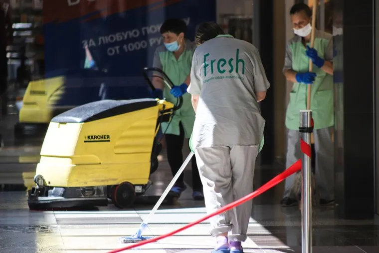 Открытие ТЦ "Пушкинский" после снятия ограничений, связанных с коронавирусом. Курган