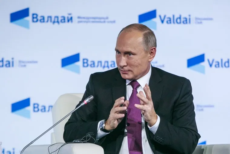 Выступление Владимира Путина на дискуссионном клубе "Валдай". Красная Поляна, путин владимир