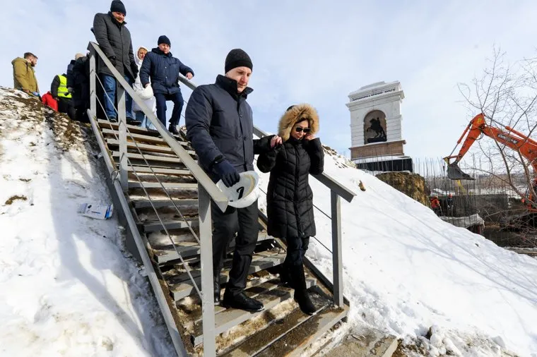 Наталья Котова на выездном совещании по реконструкции Ленинградского моста. Челябинск