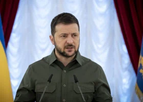 В Киеве во время интервью Зеленского отключилось электричество