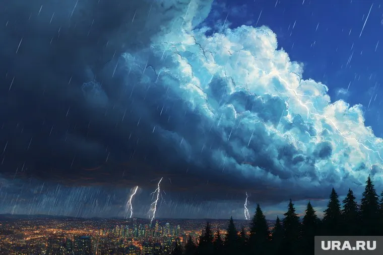 Шкваловый ворот возникает при грозе