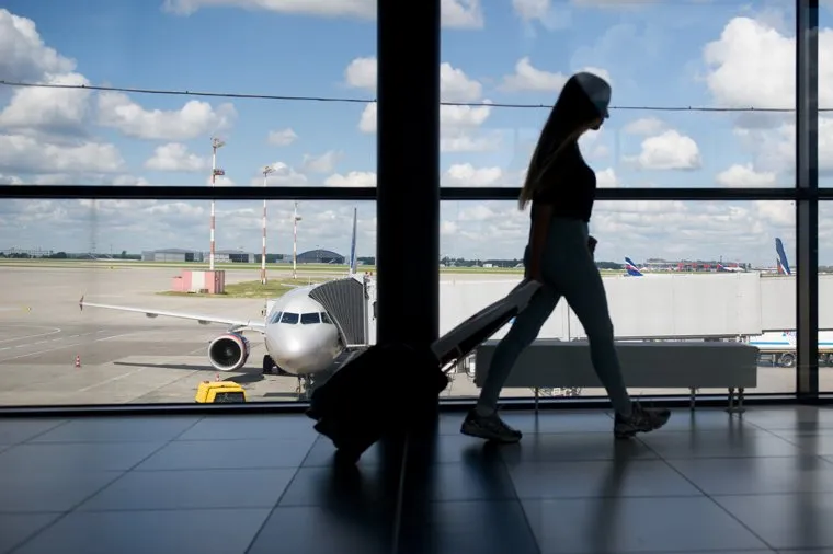 Аэропорт Шереметьево. Москва, багаж, турист, шереметьево