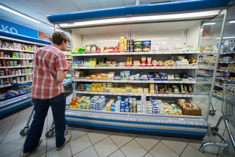 Продуктовый магазин с  запрещёнными продуктами. Екатеринбург