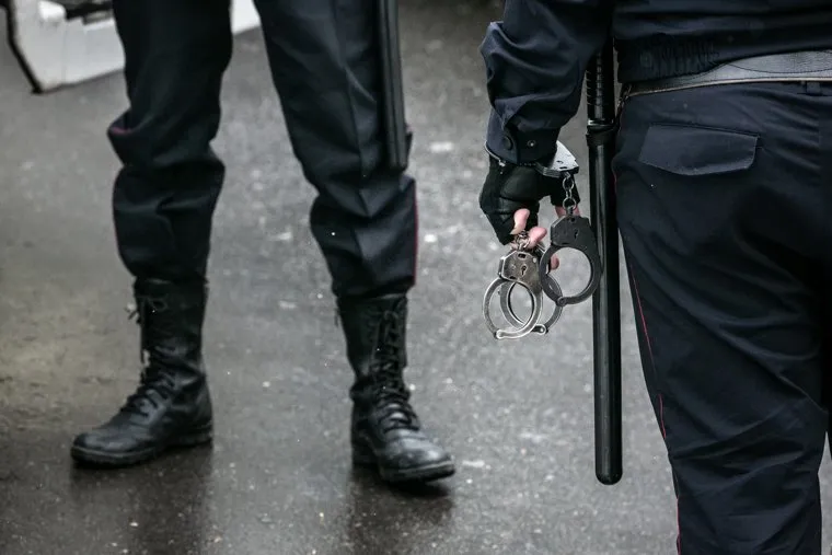 Клипарт "Полиция, доставка подследственного". Москва