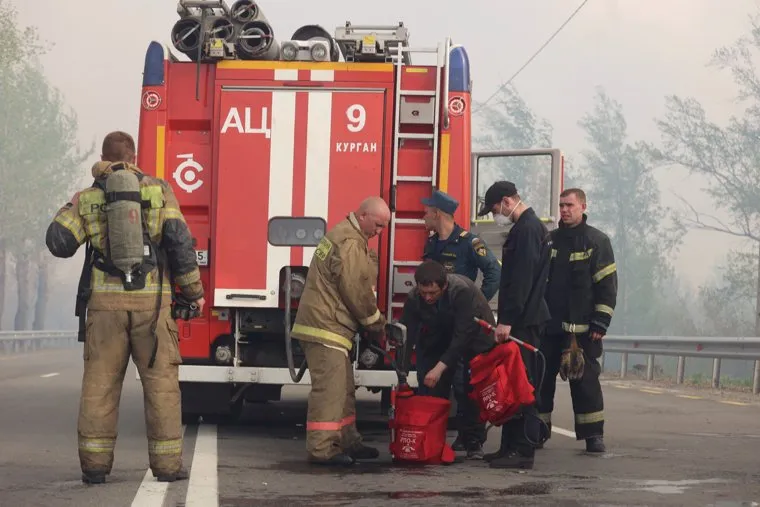 Пожар, Шоссе Тюнина. Курган