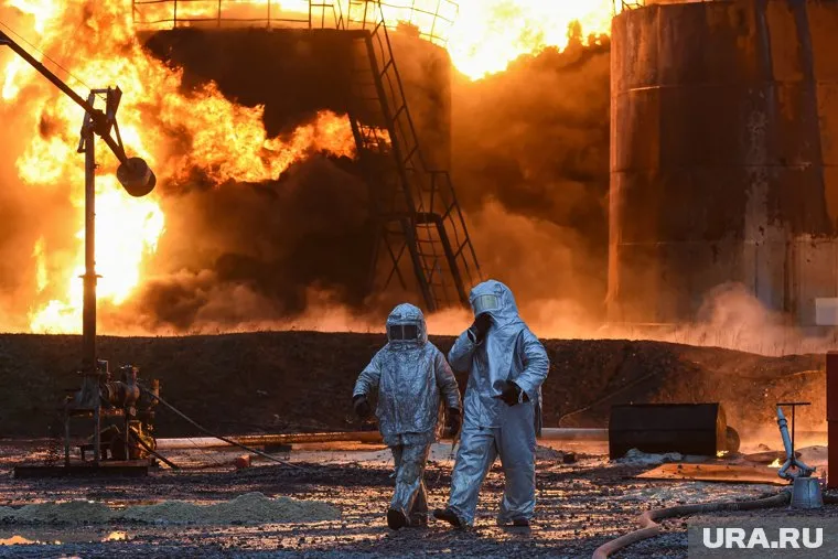 В Ангарске произошел пожар на территории нефтеперерабатывающего завода