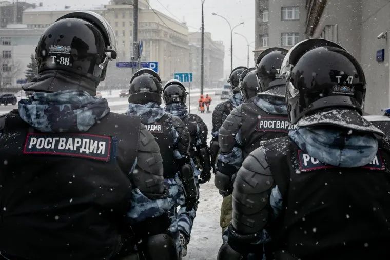 Несанкционированная акция в поддержку Алексея Навального. Москва