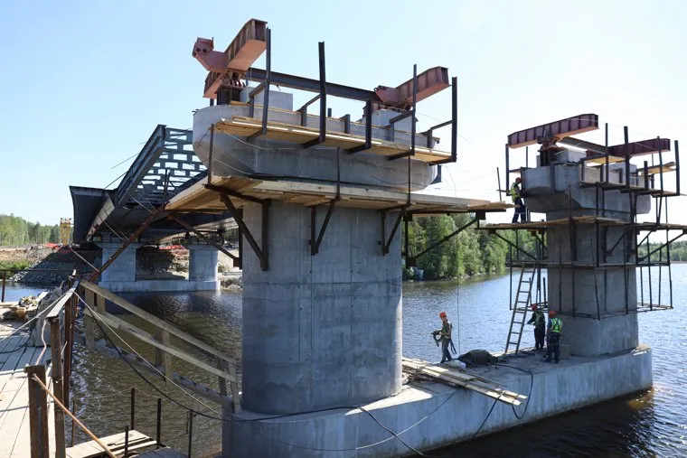 Строительство нового моста. Нижний Тагил