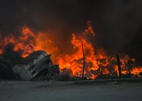 Пожар в Подмосковье удалось локализовать на площади в 4 тысячи квадратов