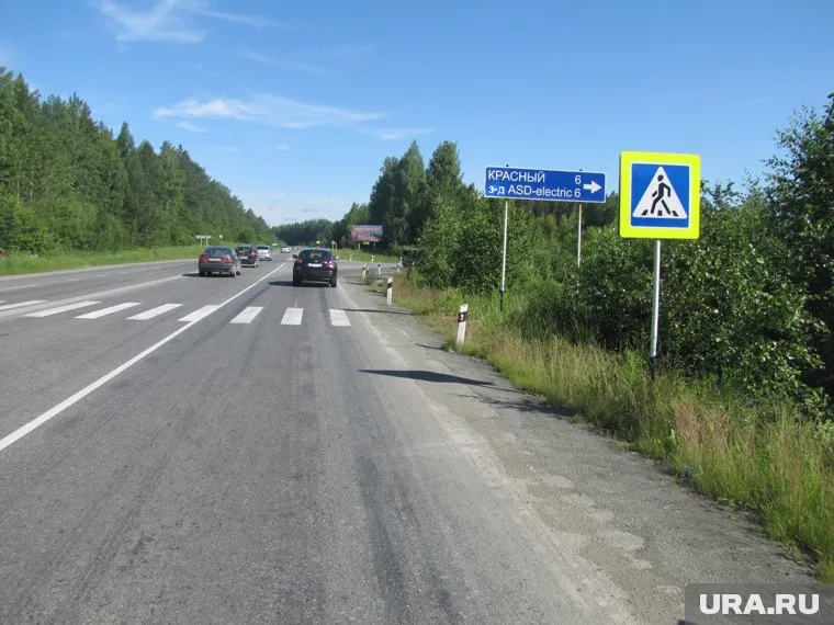 ДТП произошла на трассе, на нерегулируемом пешеходном переходе