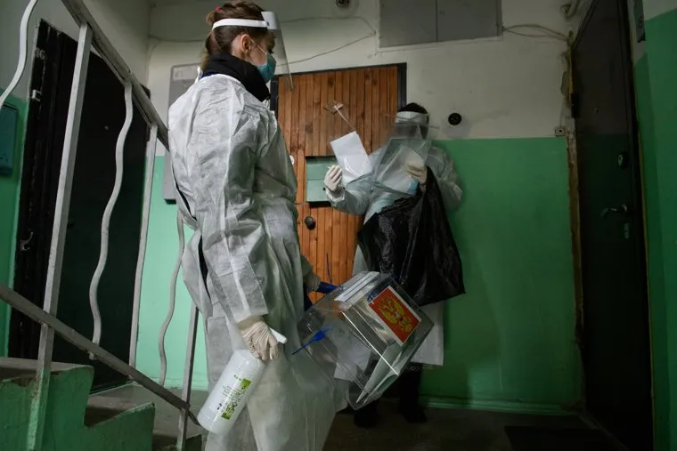 Голосование по поправкам в Конституцию РФ на УИК №1256. Екатеринбург