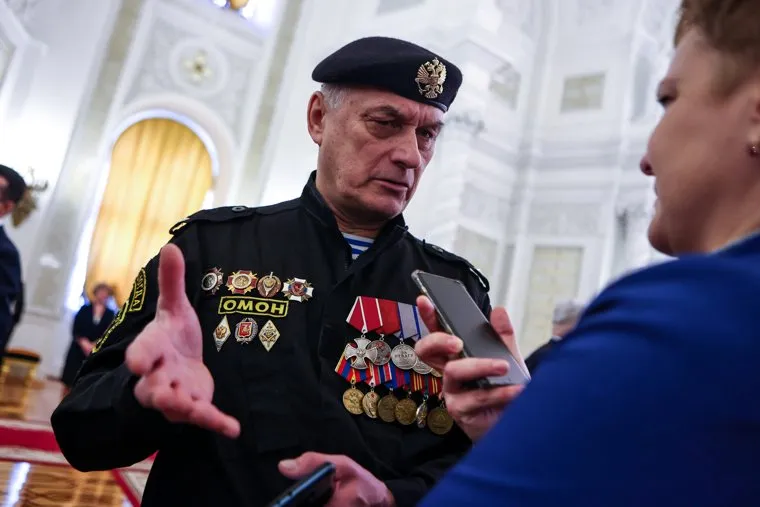 Сбор доверенных лиц штаба кандидата в президенты с президентом России Владимиром Путиным. Москва