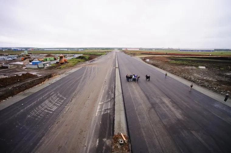 Пресс-тур на строящийся участок Екатеринбургской кольцевой автодороги (ЕКАД). Екатеринбург