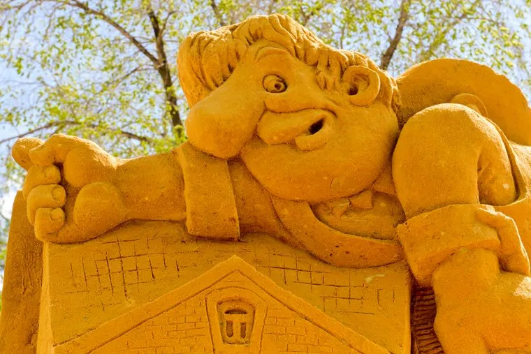 Скульптуры из песка. Челябинск