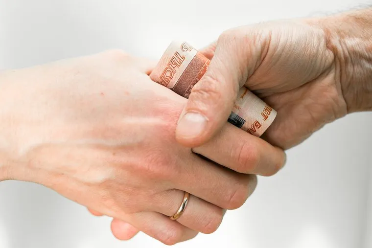 Клипарт Взятка, деньги. Тюмень