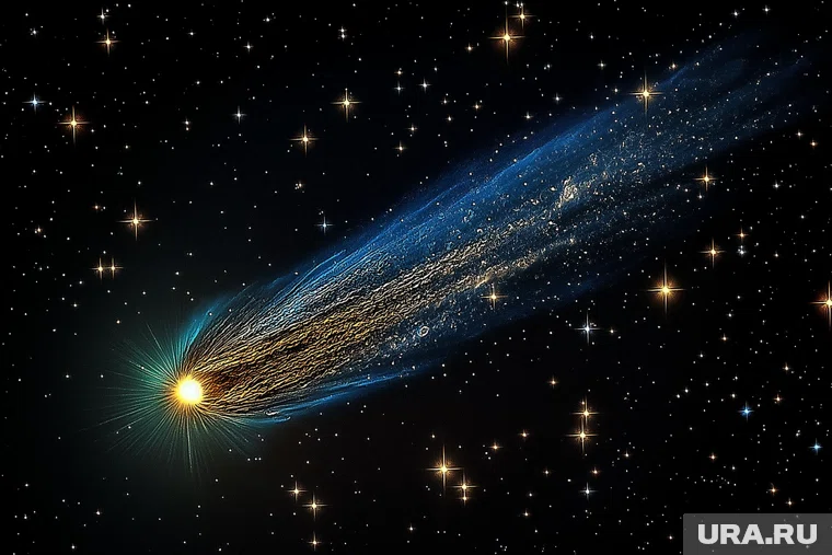 Снимок кометы запечатлен, когда объект находился на расстоянии 440 миллионов километров от Земли