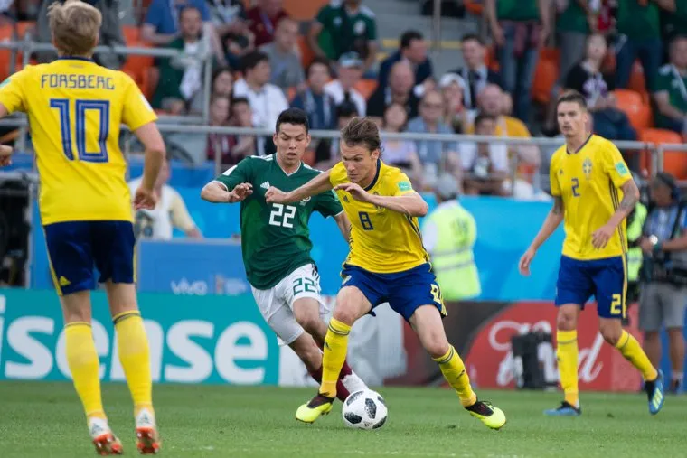 ЧМ-2018. 44 матч Чемпионата мира по футболу между сборными Швеции и Мексики. Екатеринбург