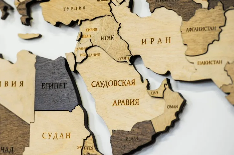 Карта мира. Челябинск