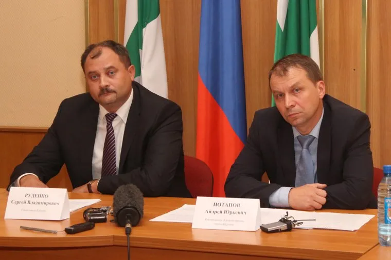 Брифинг главы ГородаКурган, потапов андрей, руденко сергей