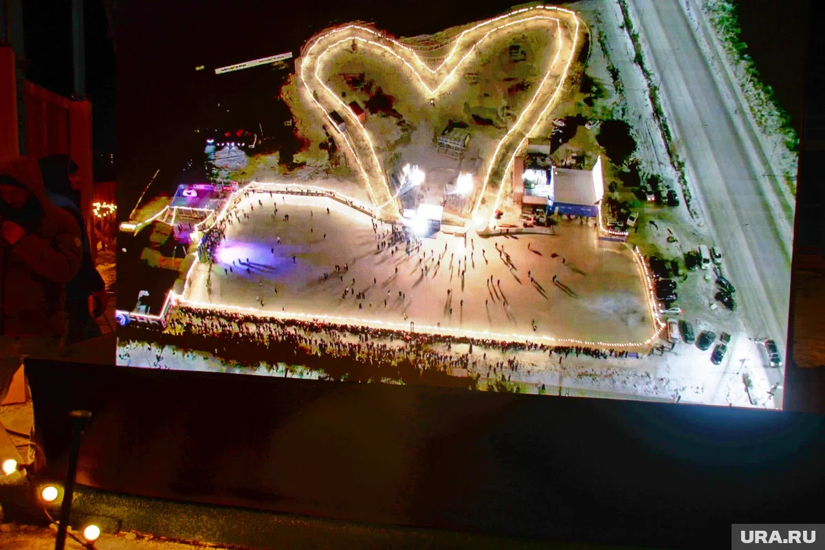 В прошлом году каток выглядел вот так 