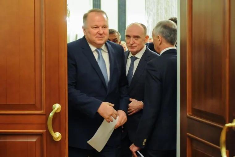 Пресс-подход Цуканова и Дубровского по итогам совещания. Челябинск