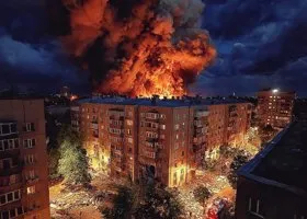 В Москве при пожаре из окон выпрыгнули люди