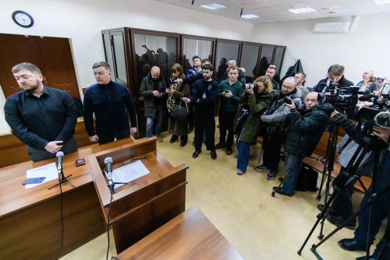 Оглашение приговора экс-главе министерства транспорта Свердловской области Василию Старкову. Екатеринбург 