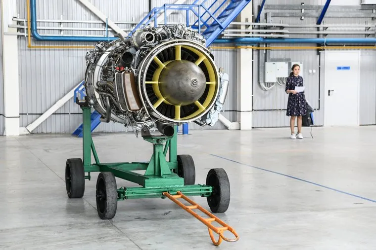 Станция испытания авиадвигателей Д-36 на Арамильском авиационном ремонтном заводе. Свердловская область, Арамиль