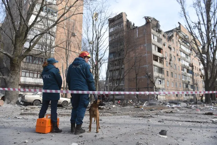 Последствия обстрела ВСУ Киевского района г. Донецк. ДНР, Донецк