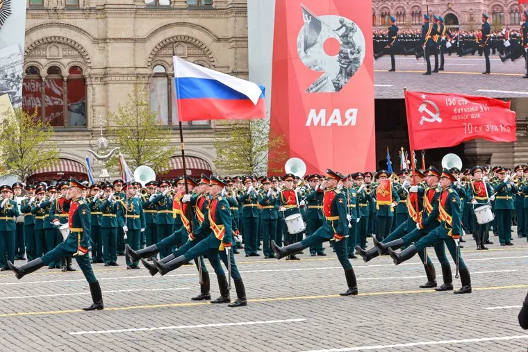 Парад Победы на Красной площади в Москве. Москва