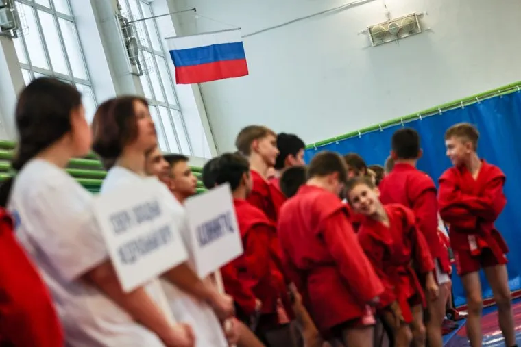 Соревнования по самбо в спортивной школе в г. Гагарин. Смоленская область, г. Гагарин